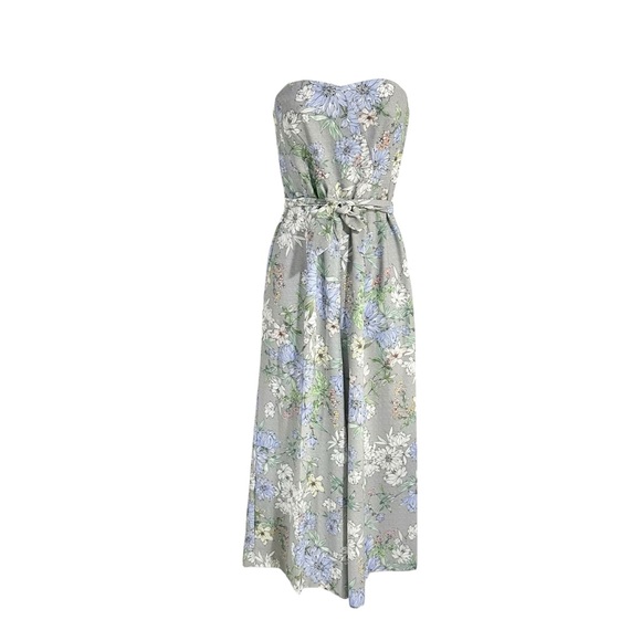 H&M Floral Strapless Jumpsuit - 8 - Picture 2 of 4